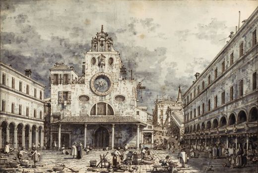 Campo San Giacomo di Rialto — Canaletto, 18th century