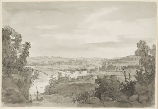 View of Kongsberg — Johan Christian Dahl, 1825–1857