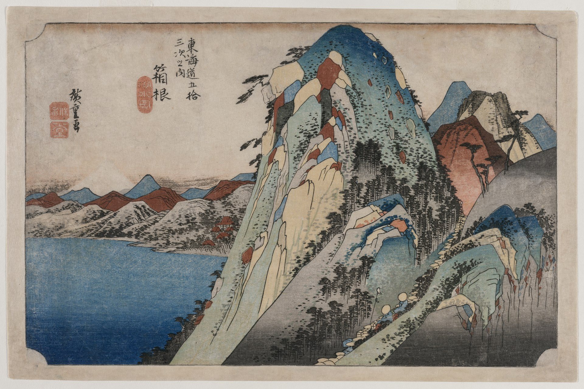 Hakone-See von Utagawa Hiroshige, um 1833, gezeichnet in Hakone-See, Japan