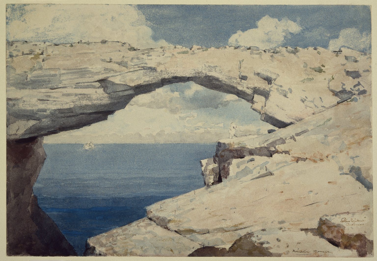 Glasvinduet, Bahamas af Winslow Homer, ca. 1885, tegnet i Eleuthera, Bahamas