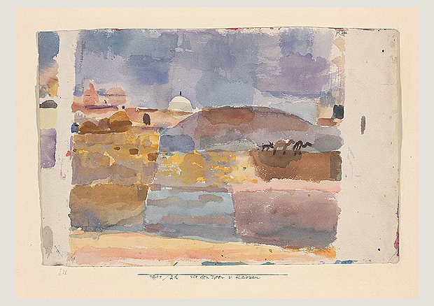 Vor den Toren von Kairuan von Paul Klee, 1914, gezeichnet in Kairuan, Tunesien