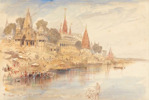 Benares — Edward Lear, 1873