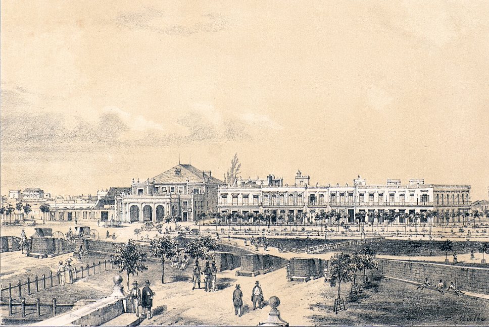 Tacón Theatre, Havana by Frédéric Mialhe, c. 1848, drawn at Tacón Theatre, Havana, Cuba