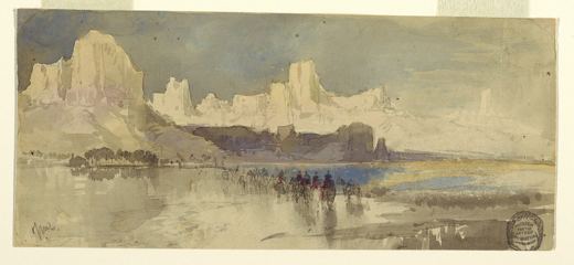 Canyon of the Rio Virgin, Utah — Thomas Moran, 1873