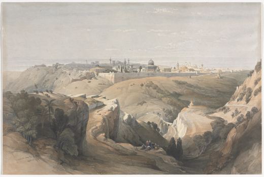 Jerusalem from the Mount of Olives — David Roberts, 1839