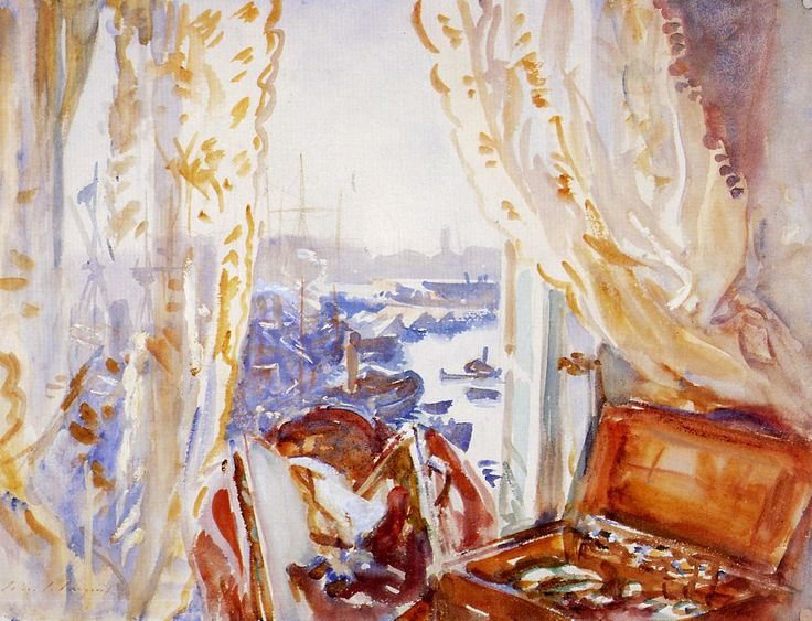 View from a Window, Genoa by John Singer Sargent, early 20th century, drawn at Genoa, Italy