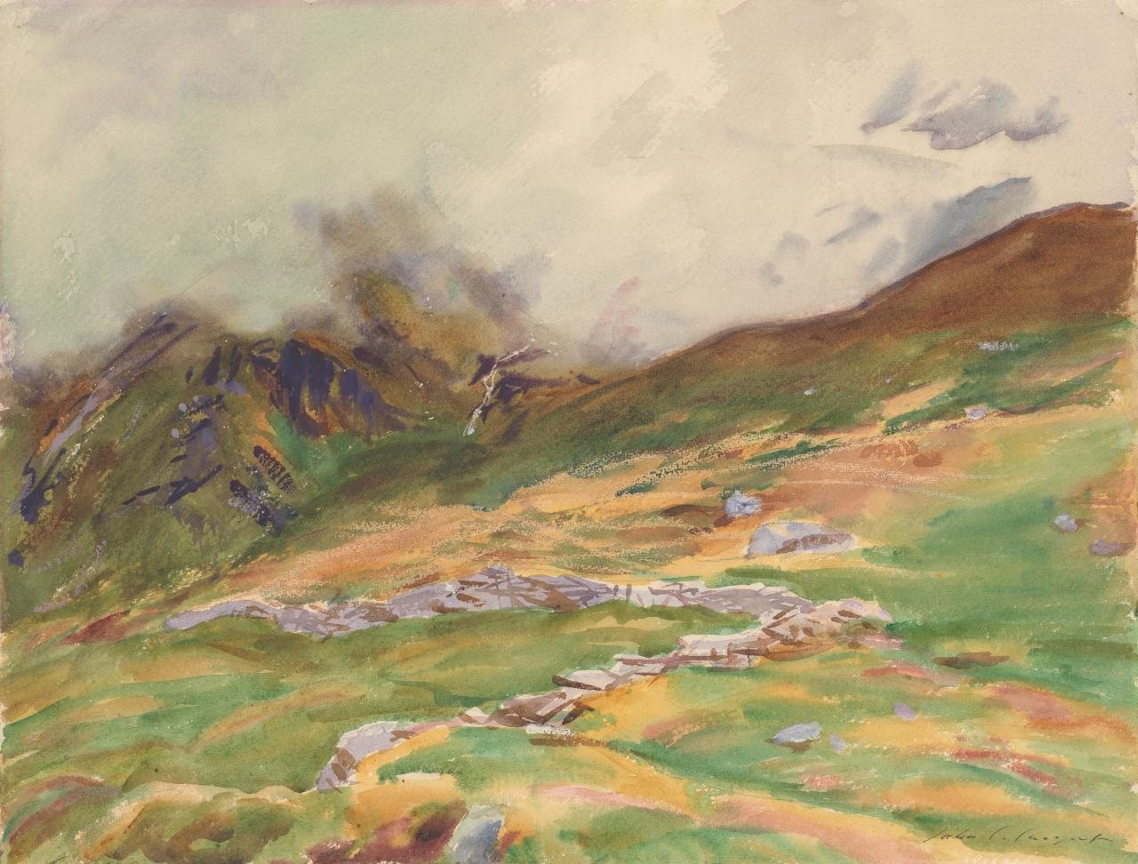 Autumn on the Simplon by John Singer Sargent, 1909–1911, drawn at Simplon Pass, Switzerland