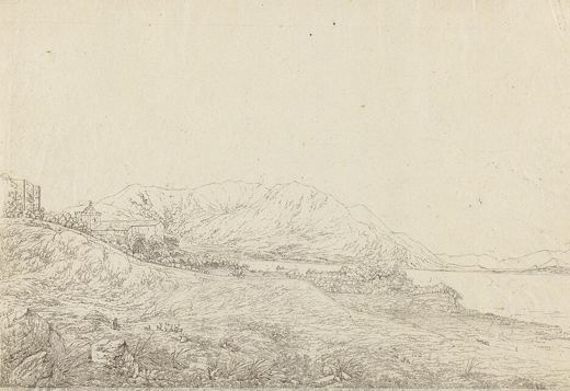 View in Macau near Camões Grotto — John Webber, 1779