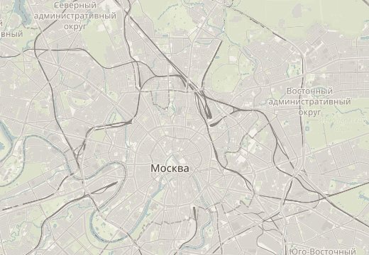 Kort over Sukharevskaja-pladsen, Moskva