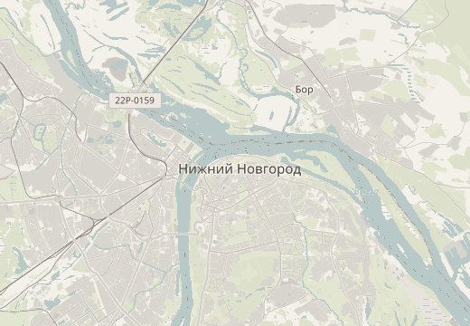 Mapa de Nijni Nóvgorod, Rússia
