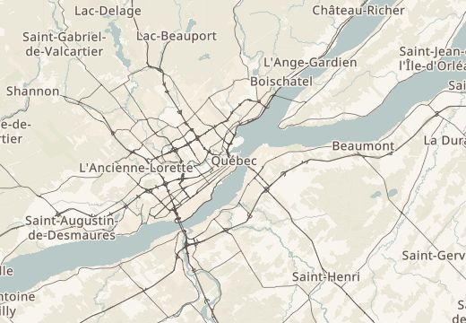 Map of Quebec City, Canada