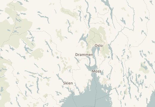 赫勒瀑布,挪威周边地图