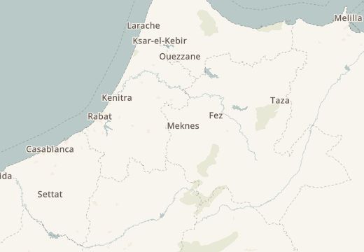 Mapa de Meknès, Marroc
