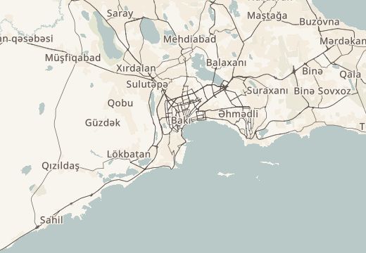 خريطة قصر الشيروانشاهيين، باكو