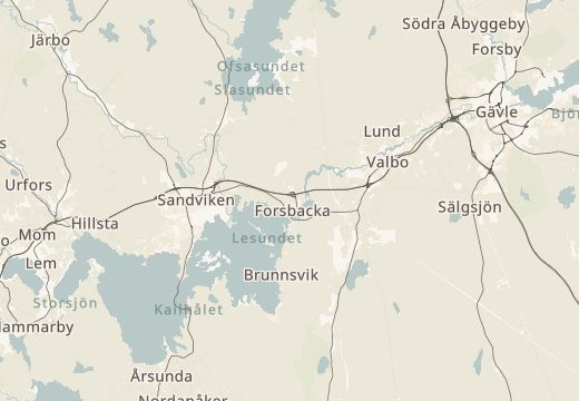 Mapa de Sundborn, Suècia