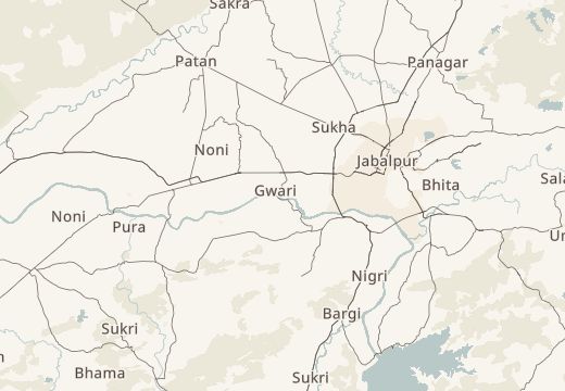 Térkép: Bhedaghat, Dzsabalpur, India környéke
