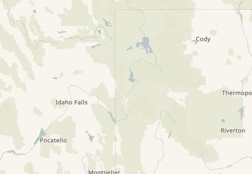 Karta okolice: Teton, SAD