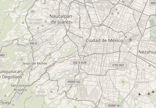 Harta zonei: Tacubaya, Ciudad de México, Mexic
