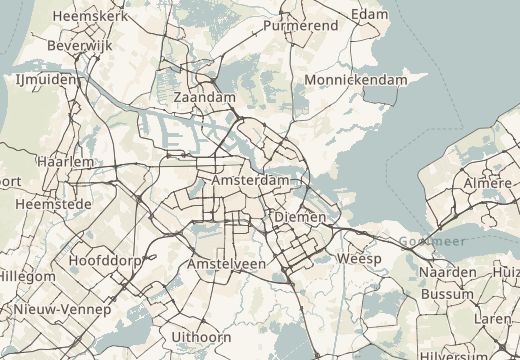 Mapa de Amsterdam, Països Baixos