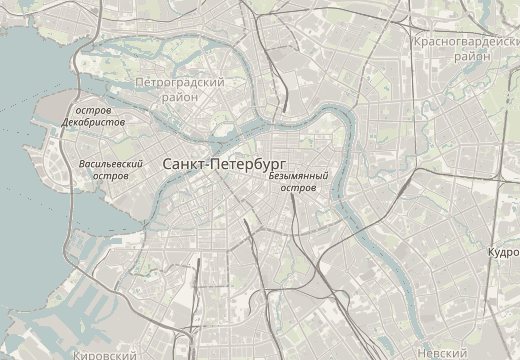 แผนที่บริเวณเขื่อนริมน้ำฟอนตันกา, เซนต์ปีเตอร์สเบิร์ก