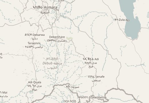 Kort over Digsa, Eritrea