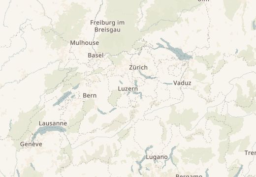 Harta zonei: Lacul Lucerna, Elveția